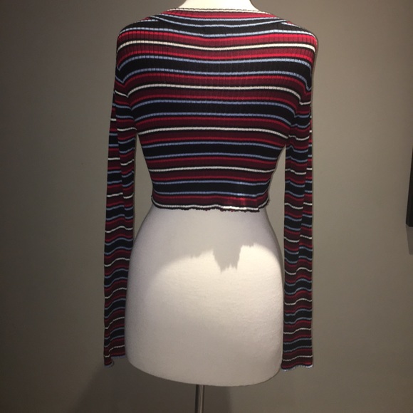 Womens long sleeve crop top - Picture 2 of 3